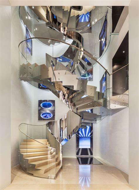 dior staircase|dior flagship building.